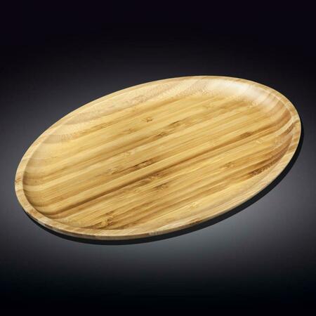 WILMAX WL-771073-A 18 x 13.25 in. Bamboo Oval Platter, 24PK WL-771073/A